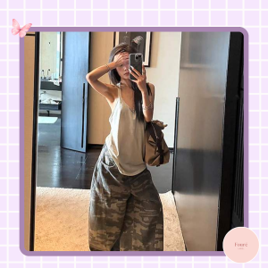 Người mẫu mặc quần áo nữ FoureLabel với outfit tối giản, dễ phối, giúp xây dựng tủ đồ thông minh và mặc đẹp mỗi ngày.