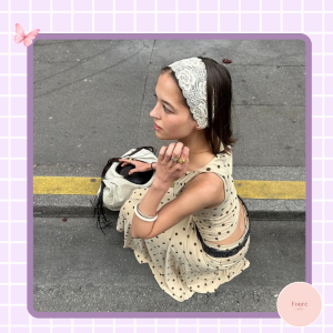 Người mẫu mặc quần áo nữ FoureLabel với outfit tối giản, dễ phối, giúp xây dựng tủ đồ thông minh và mặc đẹp mỗi ngày.